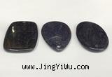 NGP5858 35*55mm freeform blue goldstone pendants wholesale