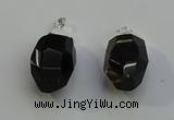 NGP6015 18*30mm - 22*35mm freeform smoky quartz pendants