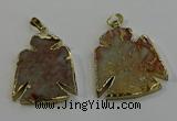 NGP6029 25*35mm - 30*40mm angel serpentine jasper pendants