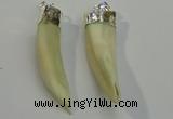 NGP6085 12*60mm – 18*65mm horn wolf tooth pendants wholesale