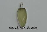 NGP6108 12*35mm - 15*40mm arrowhead lemon quartz pendants