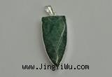 NGP6112 12*35mm - 15*40mm arrowhead amazonite pendants