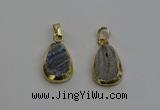 NGP6130 15*20mm freeform druzy agate pendants wholesale