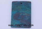 NGP634 5pcs 35*45mm rectangle semi precious gemstone pendants