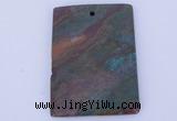 NGP635 5pcs 35*45mm rectangle semi precious gemstone pendants
