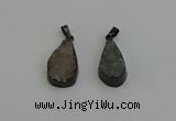 NGP6410 15*25mm - 16*28mm freeform druzy agate pendants