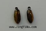 NGP6444 12*24mm - 15*30mm faceted bullet yellow tiger eye pendants