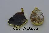 NGP6701 25*35mm - 35*40mm freeform agate gemstone pendants
