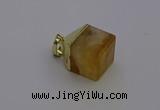 NGP6763 15*22mm cube citrine gemstone pendants wholesale