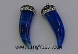 NGP6967 12*40mm - 15*45mm horn agate gemstone pendants