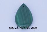 NGP700 15*25mm flat teardrop natural malachite gemstone pendant