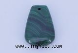 NGP702 20*30mm trapezoid natural malachite gemstone pendant