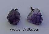 NGP7148 20*40mm - 30*45mm faceted nuggets amethyst pendants