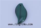 NGP715 15*37mm marquise natural malachite gemstone pendant