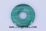 NGP718 8*25mm natural malachite gemstone donut pendant