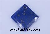 NGP720 6*32mm diamond natural lapis lazuli gemstone pendant