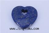 NGP723 26*26mm heart natural lapis lazuli gemstone pendant