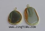 NGP7364 35*45mm - 40*55mm freeform imperial jasper pendants