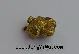 NGP7421 25*35mm - 35*40mm nuggets plated agate pendants