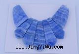 NGP75 Fashion blue lace agate gemstone pendants set jewelry wholesale