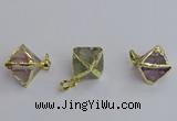 NGP7560 20*22mm mixed quartz gemstone pendants wholesale