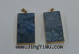 NGP8526 25*50mm - 27*53mm rectangle druzy agate pendants