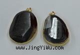 NGP8632 32*45mm - 46*48mm freeform druzy agate pendants wholesale
