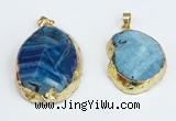 NGP8691 28*35mm - 30*40mm freeform agate pendants wholesale