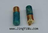 NGP8760 14*40mm tube agate gemstone pendants wholesale