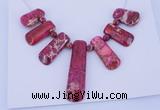 NGP88 Dyed imperial jasper gemstone pendants set jewelry wholesale