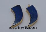 NGP9513 22*60mm - 25*65mm horn agate gemstone pendants wholesale