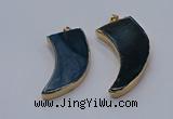 NGP9514 22*60mm - 25*65mm horn agate gemstone pendants wholesale