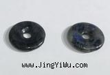 NGP9711 20mm donut labradorite gemstone pendants wholesale