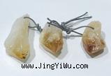 NGP9757 20*30mm-25*55mm freeform citrine pendants wholesale