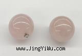 NGP9843 20mm round rose quartz gemstone pendants