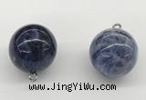 NGP9846 20mm round sodalite gemstone pendants