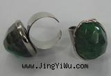 NGR02 18*25mm - 22*28mm faceted nuggets agate gemstone rings