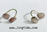 NGR1096 8*10mm faceted flat droplet moonstone rings wholesale