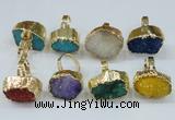 NGR164 22*30mm - 25*30mm freeform druzy agate rings wholesale