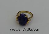 NGR2072 10*15mm faceted oval lapis lazuli gemstone rings
