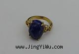 NGR2092 10*15mm faceted oval lapis lazuli gemstone rings