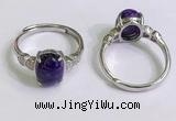 NGR3015 925 sterling silver with 8*10mm oval charoite rings