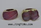 NGR305 25*40mm - 30*35mm freeform druzy agate gemstone rings