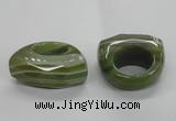 NGR34 16*35*40mm faceted freeform agate gemstone rings