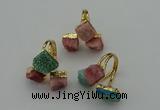 NGR4000 10*12mm - 12*14mm freeform druzy agate gemstone rings