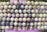 NSBS07 15 inches 8mm round Green Dragon Veins Jasper beads wholesale