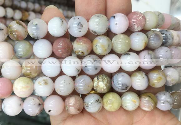 OPBS03 15 inches 10mm round pink opal beads wholesale