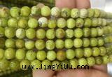 OPBS06 15 inches 8mm round green opal beads wholesale