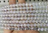 OPBS16 15 inches 6mm faceted round AB-color opalite beads wholesale