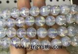 OPBS19 15 inches 12mm faceted round AB-color opalite beads wholesale